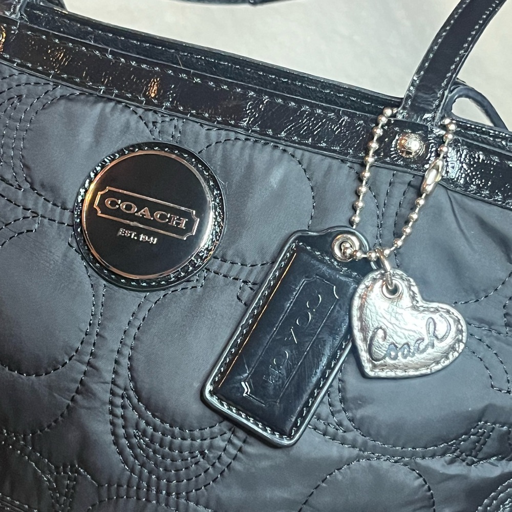Coach- Princess Street‎ Dome Satchel Cloth Tote- CLEAN- EUC - Picture 3 of 9